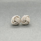 Estate Tiffany & Co. SS Knot Stud Earrings