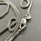 Estate 14K W Gold 1.21mm 22” Foxtail Chain