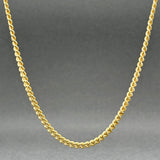 Estate 18K Y Gold 2.89mm 24” Curb Link Chain