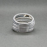 Estate David Yurman SS 18 Double X Crossover Ring
