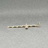 Estate 14K Y Gold 0.07ctw Diamond Cross Pendant