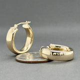 Estate 14K Y Gold 20.60mm Hoop Earrings
