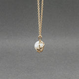 Estate Tiffany & Co. Picasso 18K Y Gold Pearl Olive Leaf Pendant