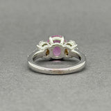 Estate 14K W Gold 2.06ct Pink Sapphire & 0.87ctw H/SI1-2 Diamond Ring