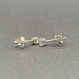 Estate 14K W Gold 0.26ctw I/SI2 Diamond Stud Earrings