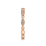14K R Gold 0.05ctw G/SI2 Diamond Marquise Shape Ring