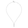 14K W Gold 0.27ctw G/SI2 Vertical Diamond Bar Pendant