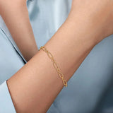 14K Y Gold 7" Link Bracelet