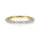 14K Y Gold 0.50ctw G/SI2 Round Diamond Ring