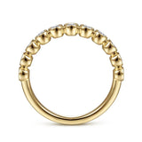 14K Y Gold 0.40ctw Bezel Set Diamond Band