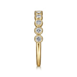 14K Y Gold 0.40ctw Bezel Set Diamond Band