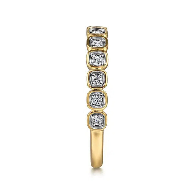 14K Y Gold 0.20ctw G/SI1 Ladies Diamond Ring