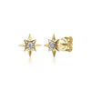 14K Y Gold 0.08ctw SI2/G Diamond Star Stud Earrings