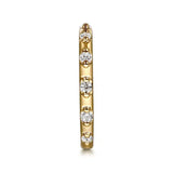 14K Y Gold 0.27ctw G/SI2 Diamond Station Ring