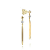 14K Y Gold 0.04ctw Diamond Drop Earrings