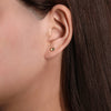14K Y Gold Petite Heart Stud Earrings