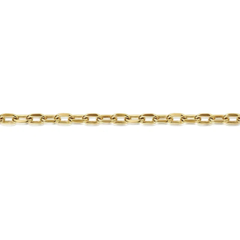 14K Y Gold Hollow Chain Bracelet