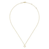 14K Y Gold Open Clover Pendant