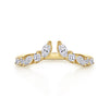14K Y Gold 0.47ctw Marquise and Round Open Diamond Anniversary Band