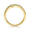 14K Y Gold 0.12ctw G/SI2 Diamond Cross Ring