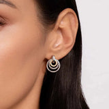 SS 14 Beaded Triple Circle Earrings