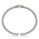 SS 14 Beaded Heart Bangle Bracelet