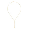 14K Y Gold Vertical 62mm Drop Necklace