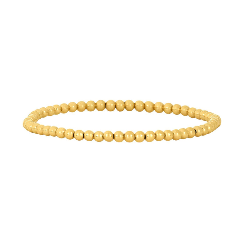 14K Gold Filled 3mm 6.25" Stretch Bead Bracelet - Walter Bauman Jewelers