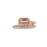 14K R Gold 0.35ctw Diamond and 1.69ct Morganite Ring - Walter Bauman Jewelers