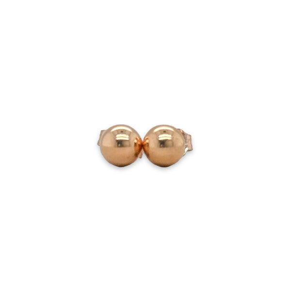 14K R Gold 5mm Ball Earrings - Walter Bauman Jewelers