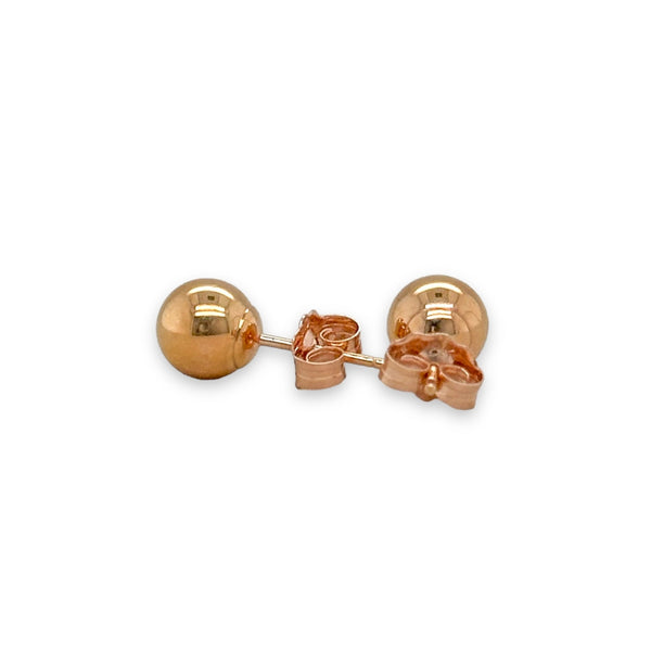 14K R Gold 6mm Ball Earring - Walter Bauman Jewelers