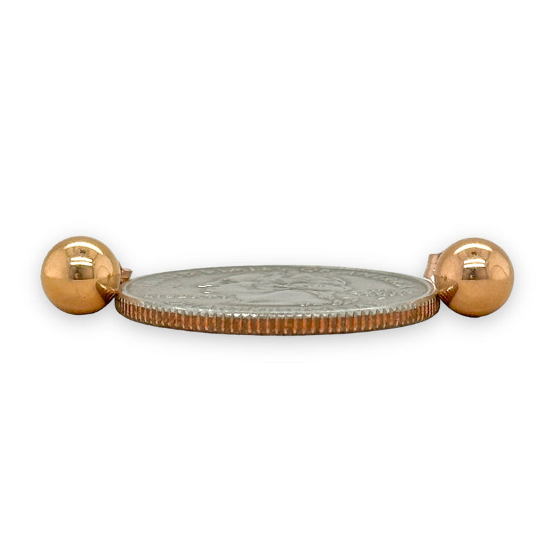 14K R Gold 6mm Ball Earring - Walter Bauman Jewelers