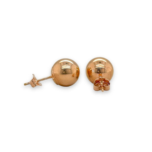 14K R Gold 8mm Ball Earring - Walter Bauman Jewelers