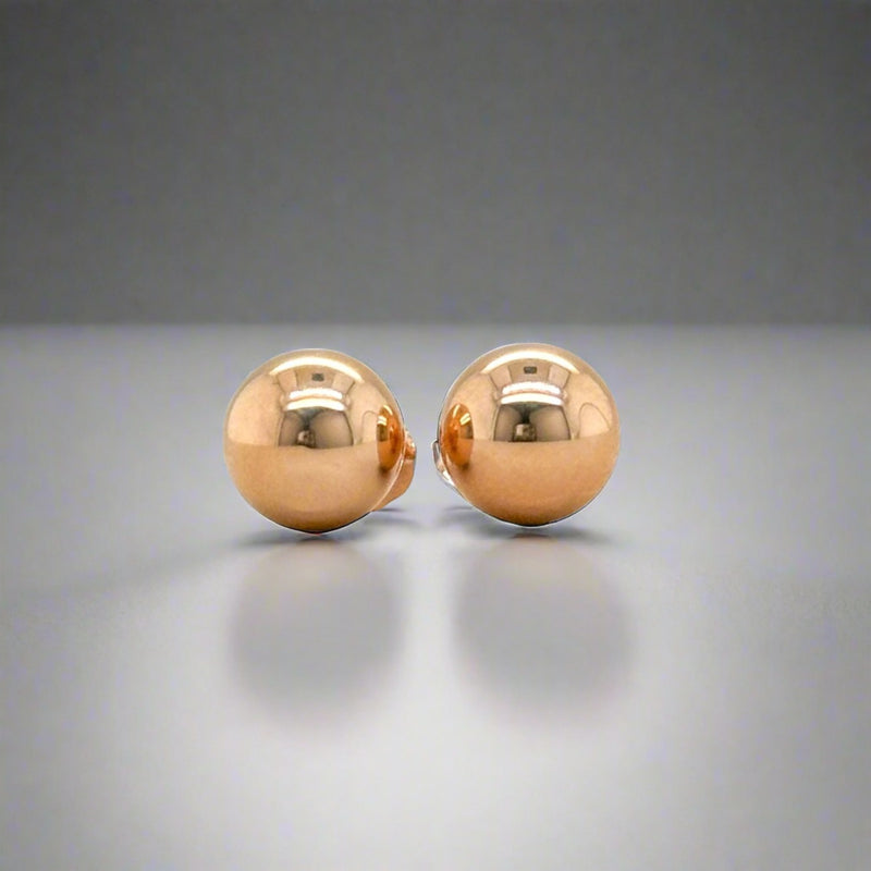 14K R Gold 8mm Ball Earring - Walter Bauman Jewelers