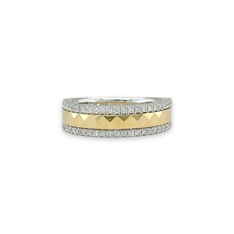 14K TT Gold 0.35ctw G/SI2-I1 Diamond Encrusted Band - Walter Bauman Jewelers