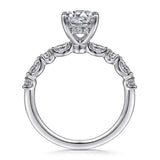 14K W Gol1d 0.48ctw G/SI2 Diamond Mounting - Walter Bauman Jewelers