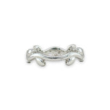 14K W Gold 0.40ctw G/SI1 Diamond Leaf Design Ring - Walter Bauman Jewelers