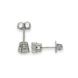 14K W Gold 1.00ctw I/SI1 Diamond Stud Earrings GIA Certified - Walter Bauman Jewelers