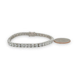 14K W Gold 12.17ctw E - F/VS1 Lab - Created Diamond Tennis Bracelet - Walter Bauman Jewelers