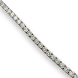 14K W Gold 12.17ctw E - F/VS1 Lab - Created Diamond Tennis Bracelet - Walter Bauman Jewelers