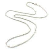 14K W Gold 1.30MM Round Wheat Chain - Walter Bauman Jewelers