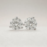 14K W Gold 1.50ctw D - E/VVS2 Lab - Created Diamond Earrings - Walter Bauman Jewelers