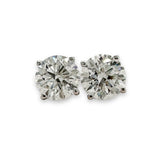 14K W Gold 1.50ctw E/VS1 Lab-Created Diamond Stud Earrings with Screw backs - Walter Bauman Jewelers