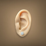 14K W Gold 1.50ctw E/VS1 Lab-Created Diamond Stud Earrings with Screw Backs - Walter Bauman Jewelers