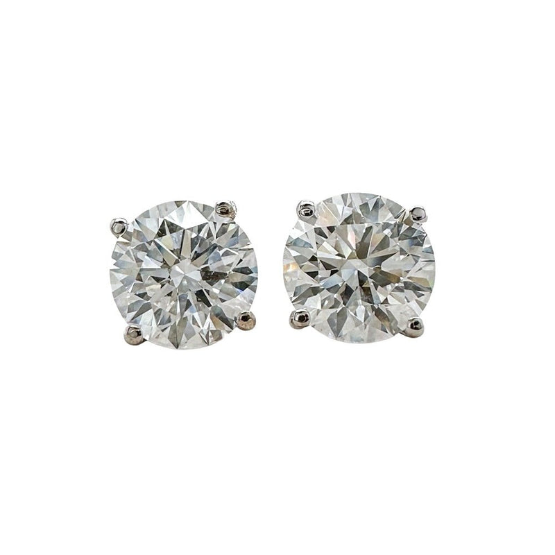 14K W Gold 1.50ctw E/VS1 Lab-Created Diamond Stud Earrings with Screw Backs - Walter Bauman Jewelers