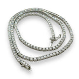 14K W Gold 16" 5.50ctw I/SI2 Diamond Tennis Necklace - Walter Bauman Jewelers