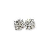 14K W Gold 1.61ctw D/VS1 Lab-Created Diamond Stud Earrings with Screw Backs - Walter Bauman Jewelers