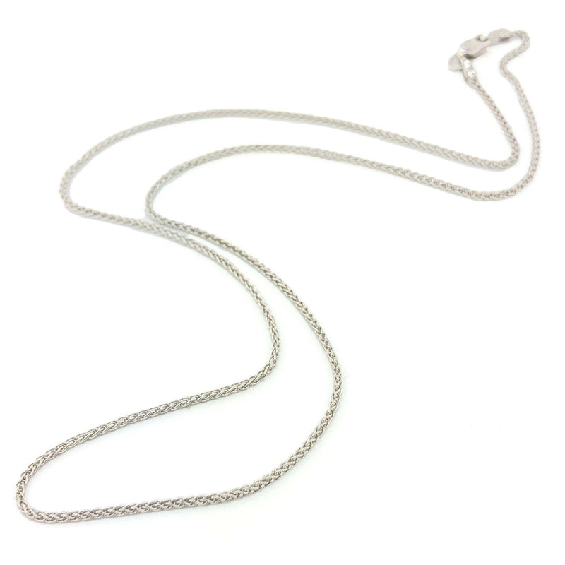 14K W Gold 1mm Round Wheat Chain - Walter Bauman Jewelers