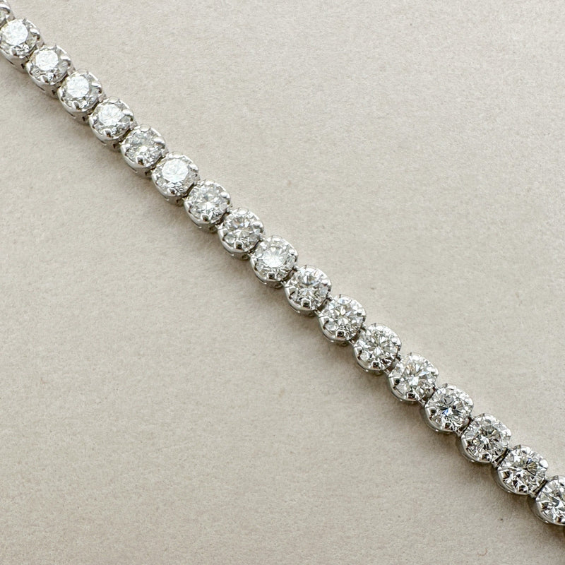 14K W Gold 2.00ctw E - F/VS1 Lab - Created Diamond Tennis Bracelet - Walter Bauman Jewelers