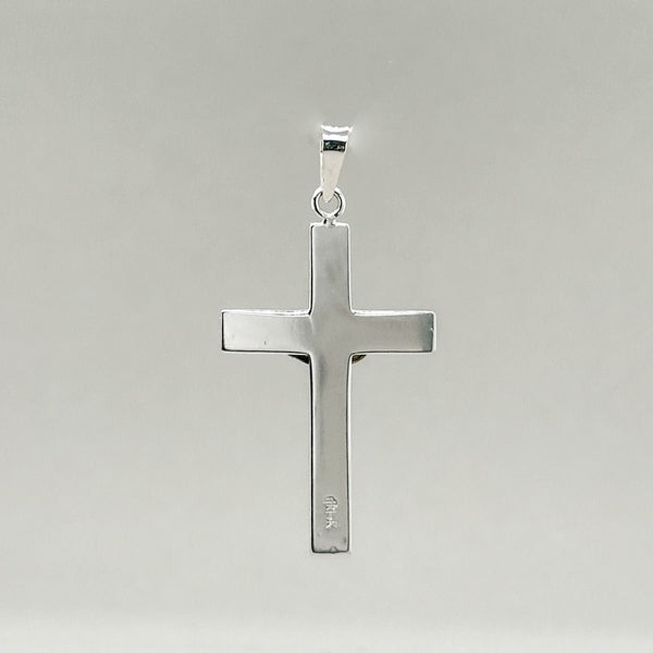 14K W Gold 27mm INRI Crucifix Pendant - Walter Bauman Jewelers